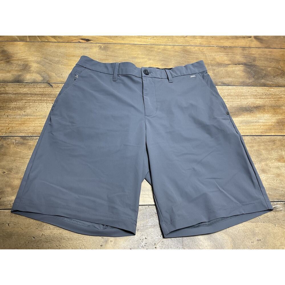 Vuori V3043 Fleet Shorts Mens 30 Gray Chino Performance Stretch Golf FLAW
